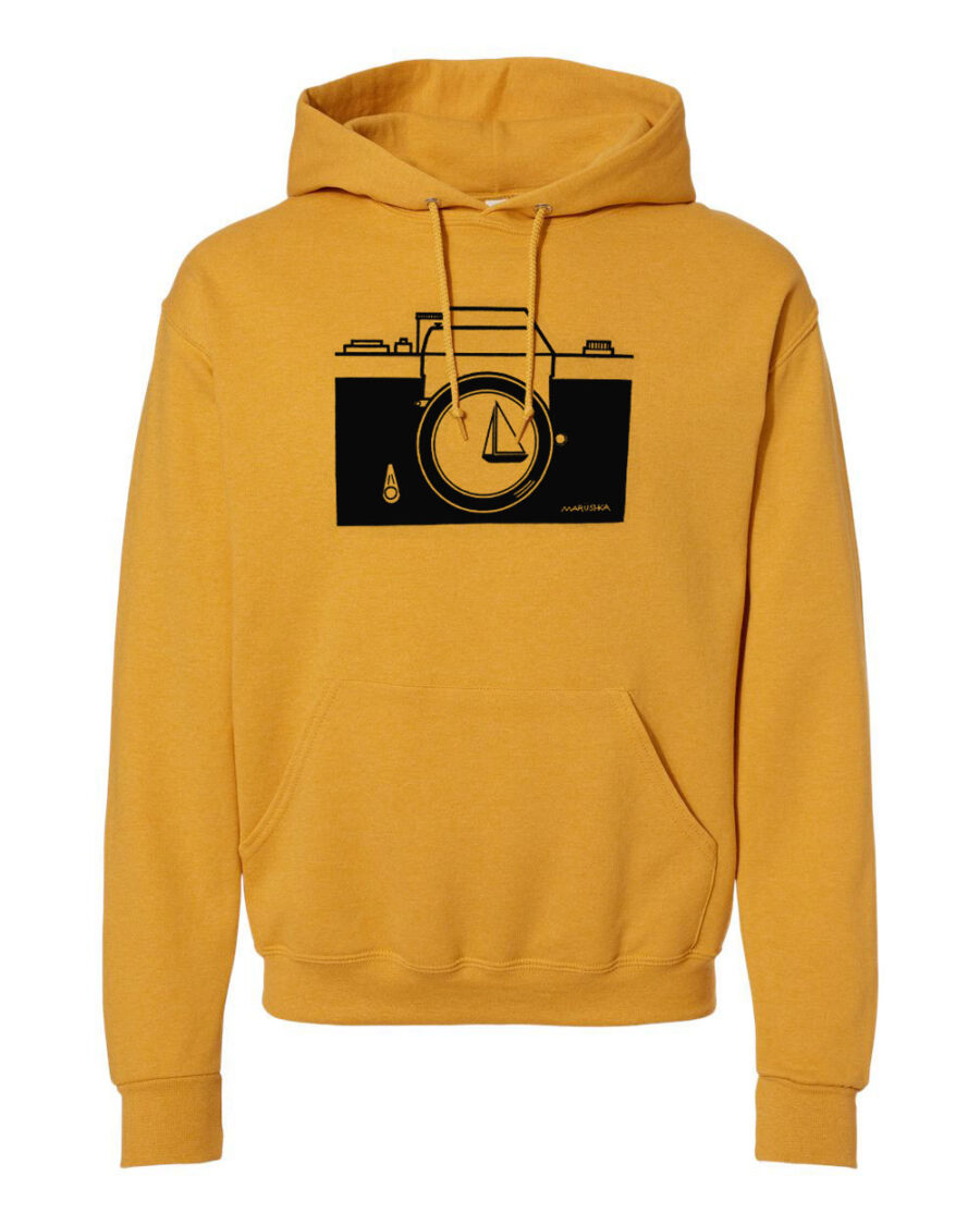Classic Hoody Camera (Black on Mustard)