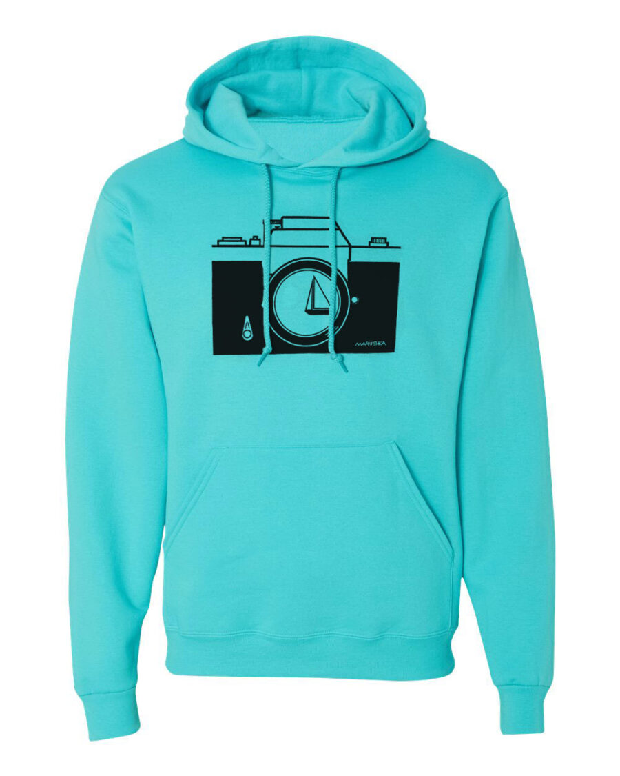 Classic Hoody Camera (Black on Pool)