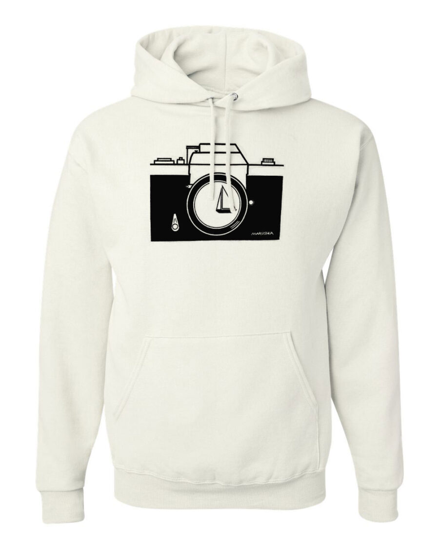 Classic Hoody Camera (Black on White)