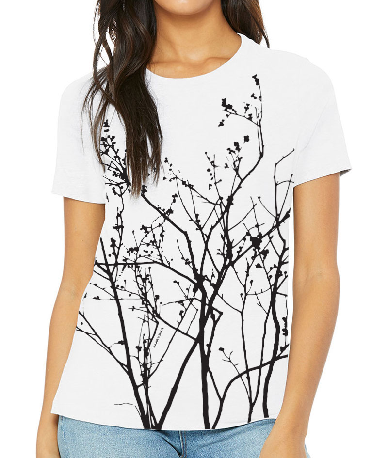 Relaxed Crewneck Bittersweet (Black on White)