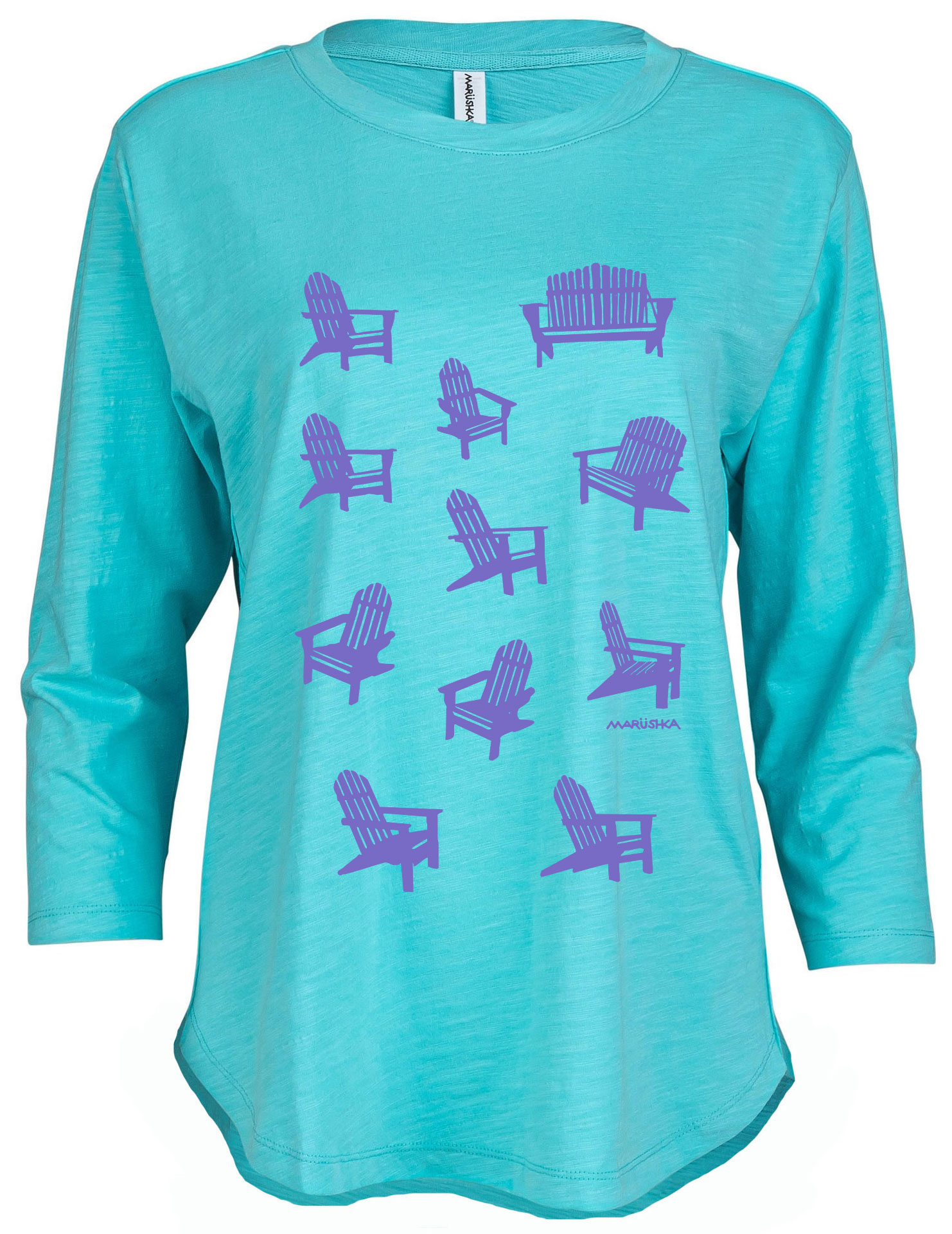 3/4 Slub Hi-Lo Adirondacks (Peri on Pool)