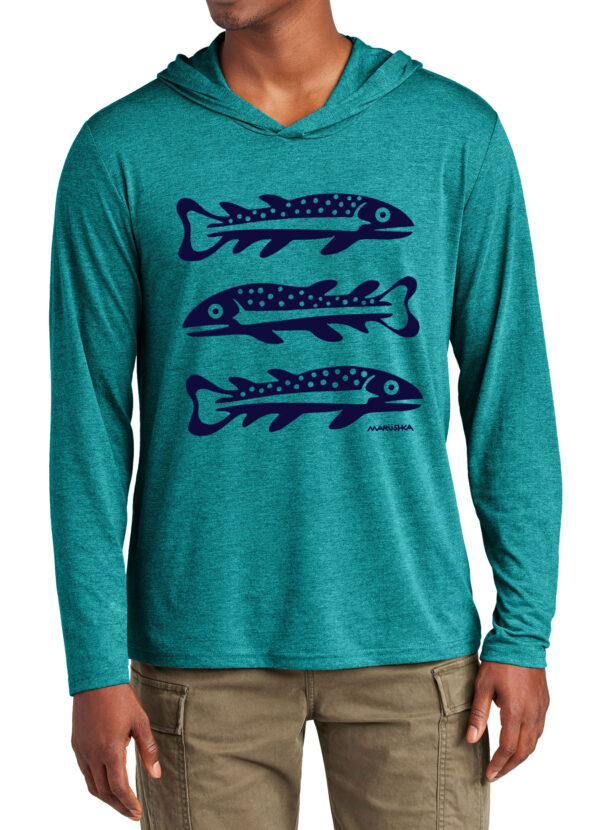 Tri Blend Long Sleeve Hooded T