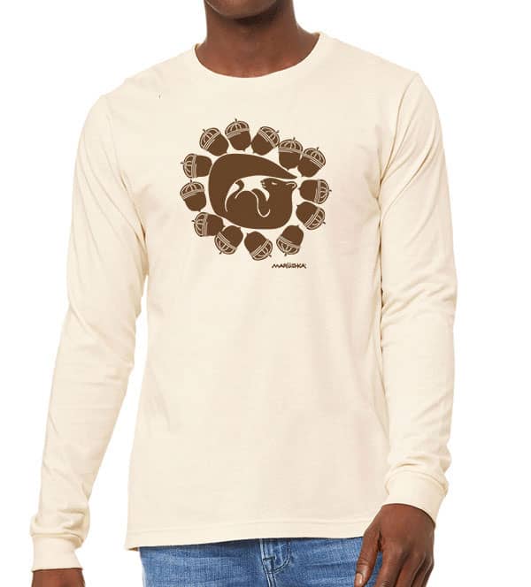 Long Sleeve T Nutty Squirrel (Brown on Natural)