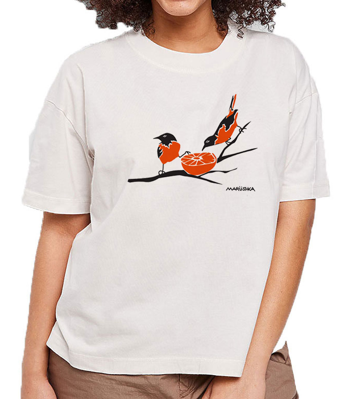 Boxy Crew T Orioles (Multi on Porcelain)