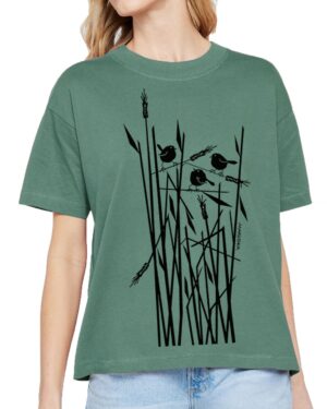 Boxy Crew T Wheat Birds