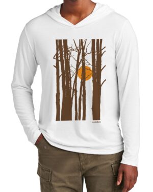 Tri Blend Long Sleeve Hooded T Autumn Sun