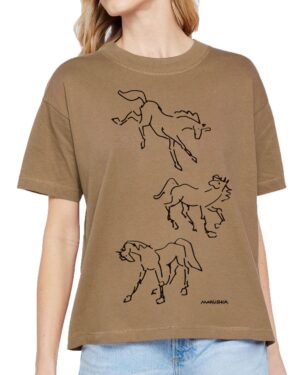Boxy Crew T Wild Horses