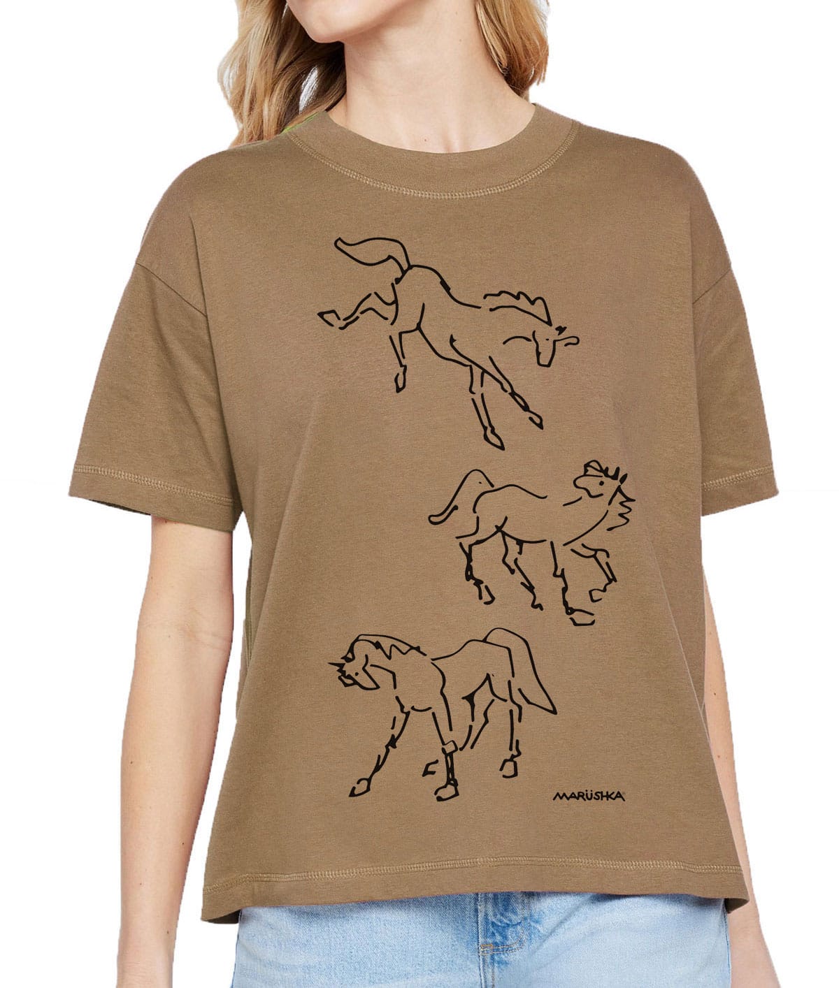 Boxy Crew T Wild Horses