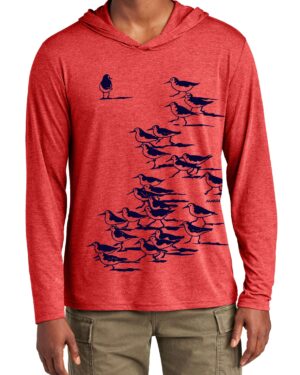 Tri Blend Long Sleeve Hooded T Sandpipers