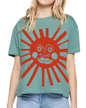 Boxy Crew T Sun face
