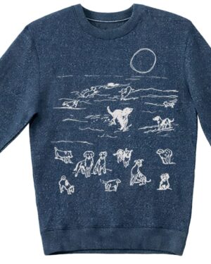 Textured Sweater Beach Dogs
