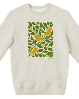 Textured Sweater 3 Birds