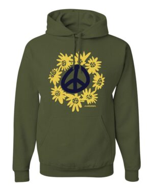 Classic Hoody Peace Flowers