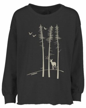 Drop Shoulder Crew Deer Twiggy