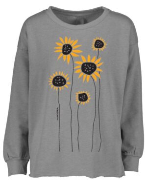 Drop Shoulder Crew Sunflower Field