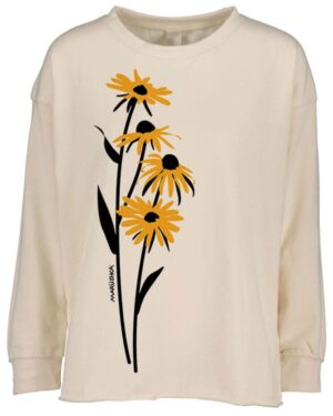 Drop Shoulder Crew Black Eyed Susan