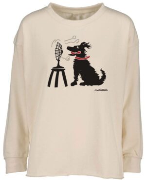 Drop Shoulder Crew Dog Fan