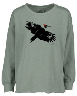Drop Shoulder Crew Pileated Woodpecker