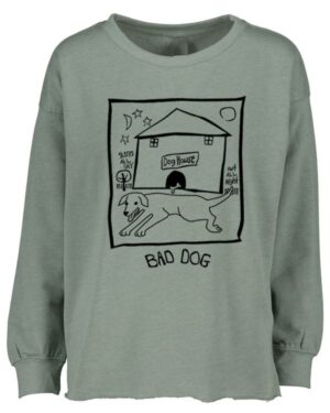 Drop Shoulder Crew Bad Dog