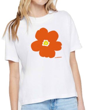 Boxy Crew T Flower Power