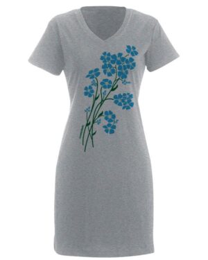V Neck Dress Forget-Me-Nots