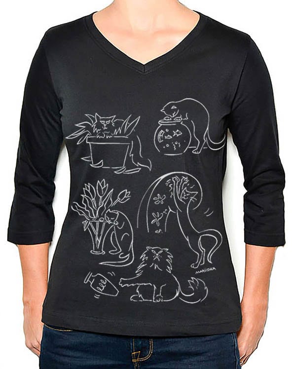 3/4 Sleeve Tee Bad Cats