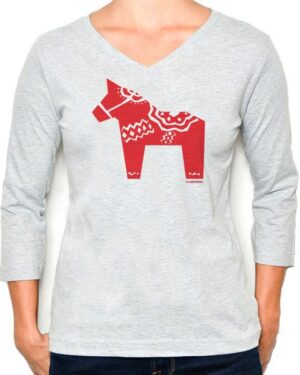 3/4 Sleeve Tee Swedish Horse