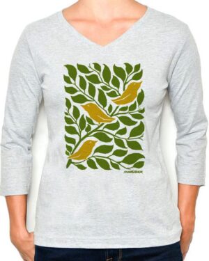 3/4 Sleeve Tee 3 Birds