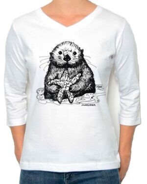 3/4 Sleeve Tee Sea Otter Baby