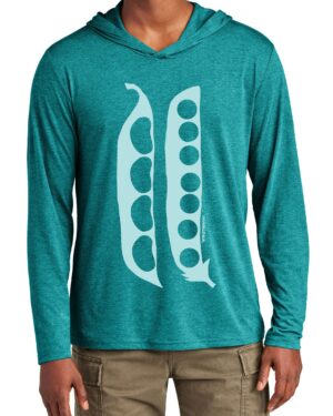 Tri Blend Long Sleeve Hooded T Pea Pods