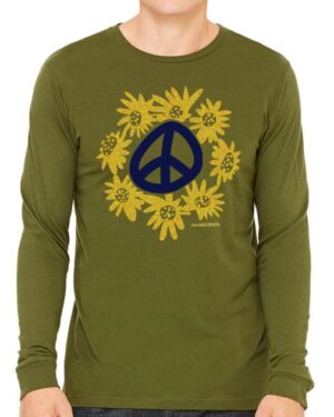 Long Sleeve T Peace Flowers