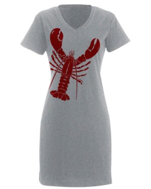 V Neck Dress Lobster