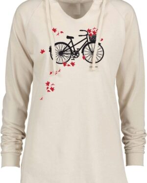 Notch Neck Hoody Bike Leaves