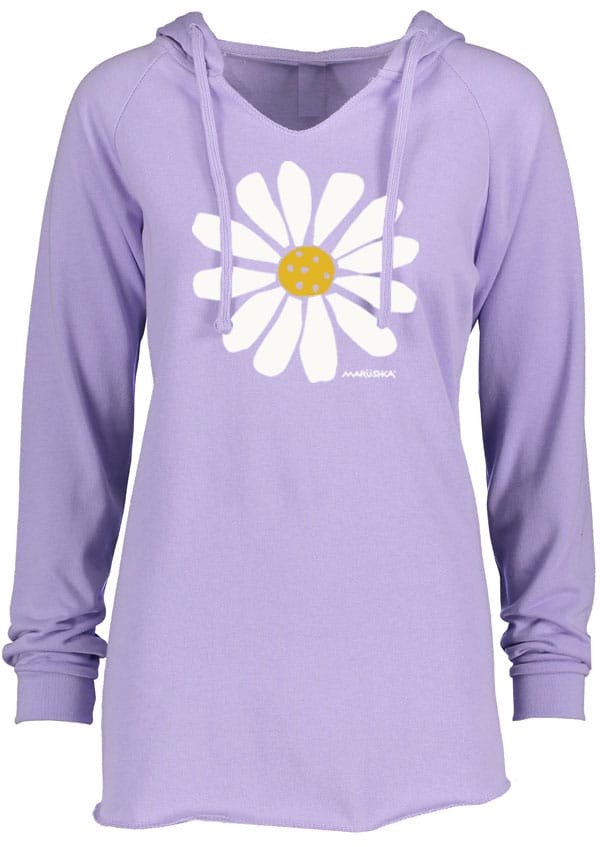 Notch Neck Hoody Big Daisy
