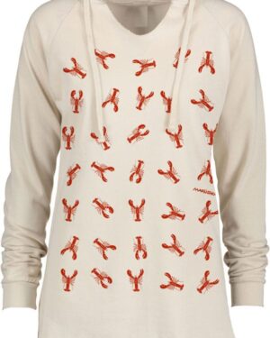Notch Neck Hoody Little Lobsters