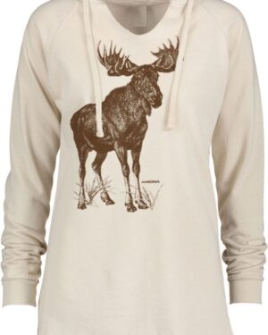 Notch Neck Hoody Vintage Moose