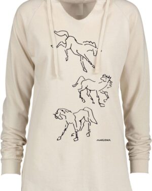 Notch Neck Hoody Wild Horses