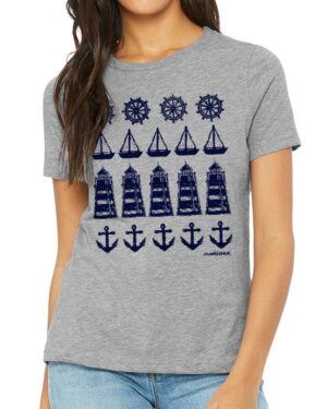 Relaxed Crewneck Ships Ahoy