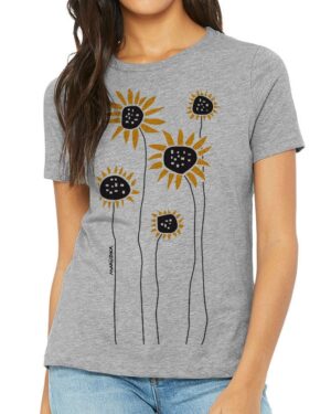 Relaxed Crewneck Sunflower Field