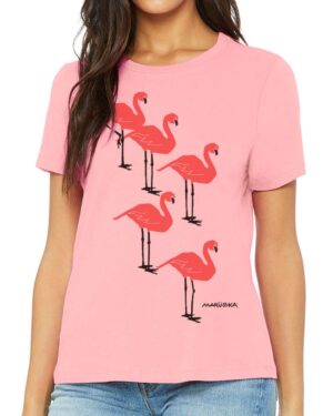 Relaxed Crewneck Flamingo Flock