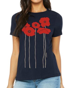 Relaxed Crewneck Poppies