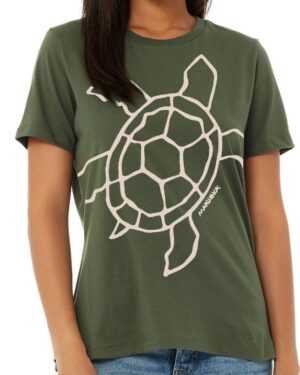 Relaxed Crewneck Big Sea Turtle