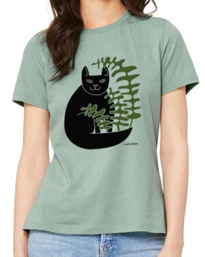 Relaxed Crewneck Cat Fern