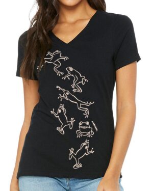 Relaxed V Neck Frog Hop