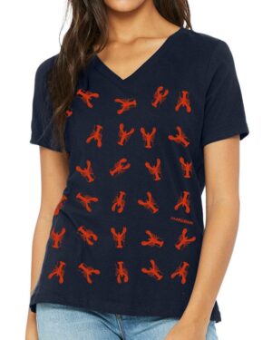 Relaxed V Neck Little Lobsters
