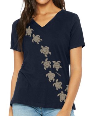 Relaxed V Neck Sea Turtle March