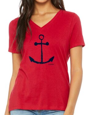 Relaxed V Neck Anchor