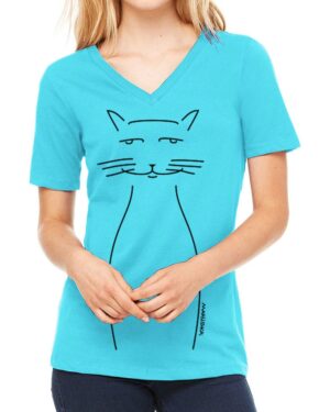 Relaxed V Neck Whiskers