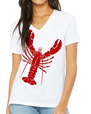 Relaxed V Neck Lobster