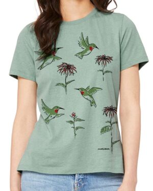 Relaxed Crewneck Hummingbirds